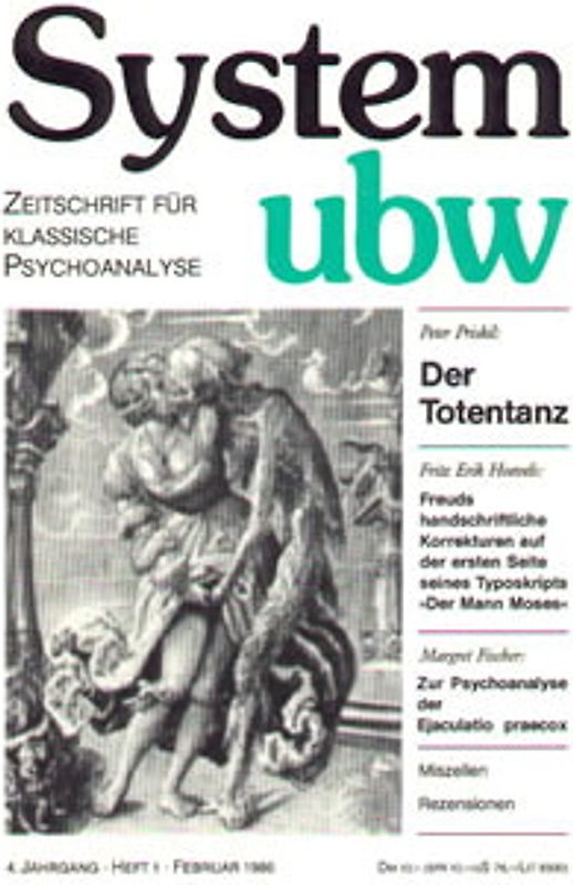 Der Totentanz /Freuds handschriftliche Korrekturen auf der ersten Seite seines Typoskripts "Der Mann Moses" /Zur Psychoanalyse der Ejaculatio praecox