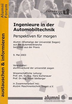 Ingenieure in der Automobiltechnik. Perspektiven für morgen