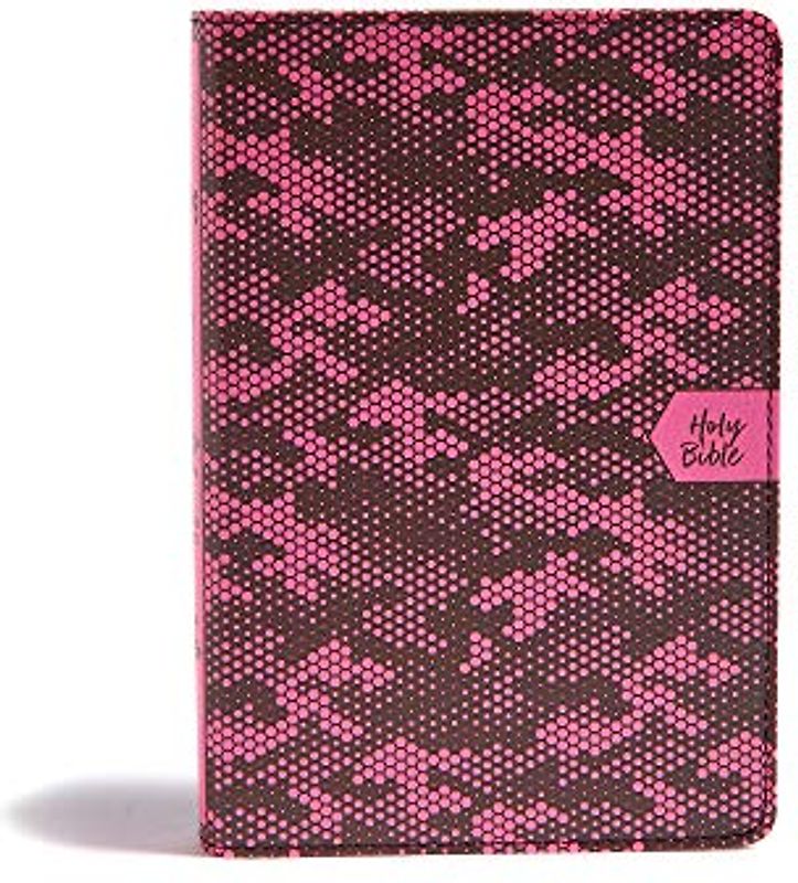 CSB On-The-Go Bible, Pink Camouflage