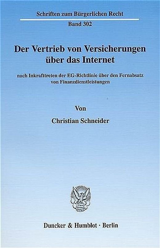 Der Vertrieb von Versicherungen über das Internet