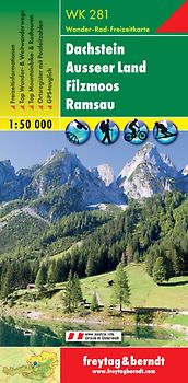 WK 281 Dachstein - Ausseerland - Filzmoos - Ramsau, Wanderkarte 1:50.000