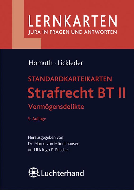 Strafrecht BT II - Vermögensdelikte