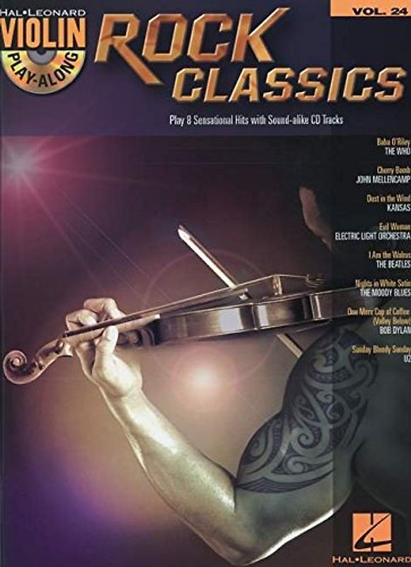 Violin Play-Along Volume 24: Rock Classics: Play-Along, CD für Violine (Violin Play-along, 24, Band 24)