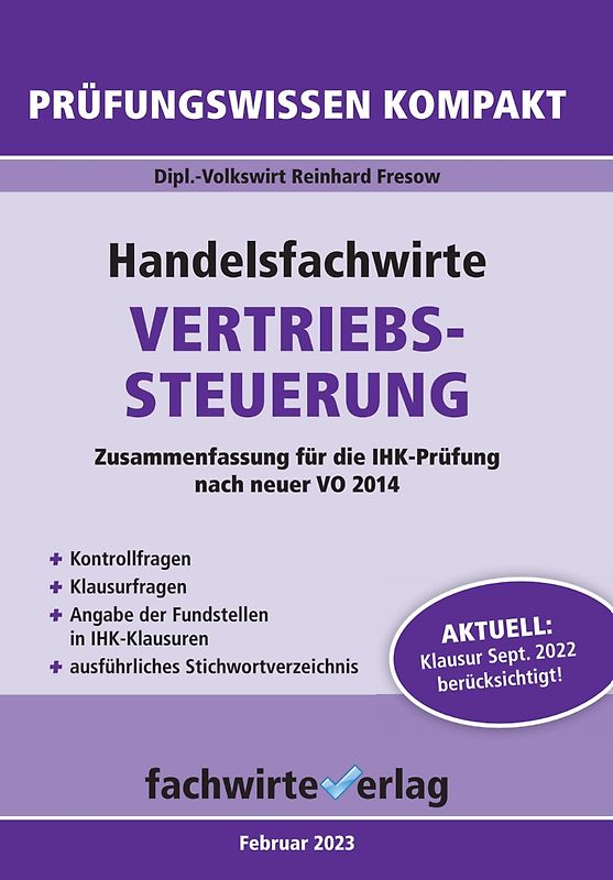 Handelsfachwirte: Vertriebssteuerung