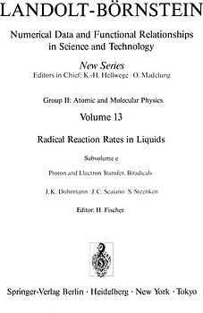 Proton and Electron Transfer. Biradicals / Protonen- und Elektronenaustauschreaktionen. Biradikale