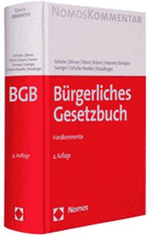 Bürgerliches Gesetzbuch Handkommentar