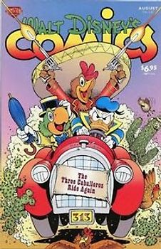 Walt Disney's Comics: The Three Caballeros Ride Again, Hound of the Moaning Hills, Spidermouse, Drive-In Duck, King of the Bungaloos, 100% Pure Luck, Vacation - Various