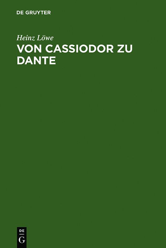 Von Cassiodor zu Dante