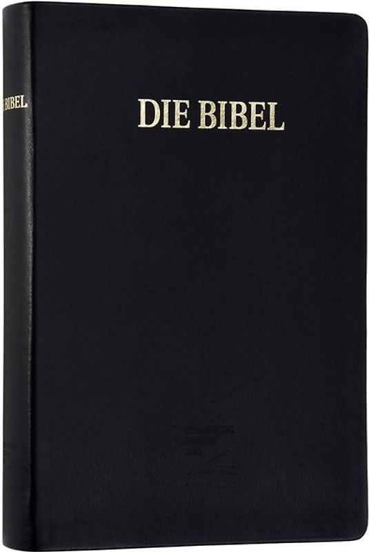 Schlachter 2000 Bibel – Schreibrandausgabe (flexibler Leder-Umschlag, schwarz)