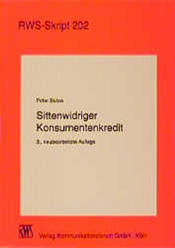 Sittenwidriger Konsumentenkredit