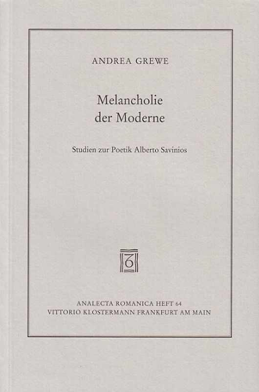 Melancholie der Moderne