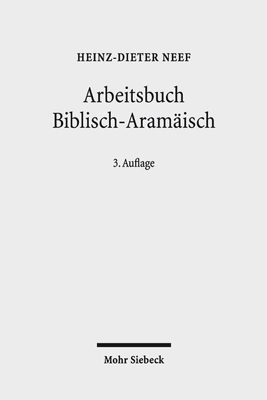 Arbeitsbuch Biblisch-Aramäisch
