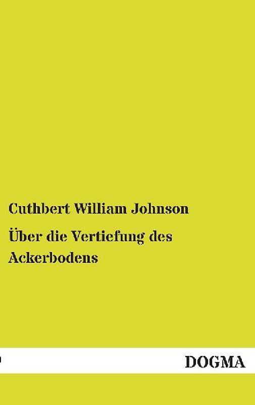 Über die Vertiefung des Ackerbodens