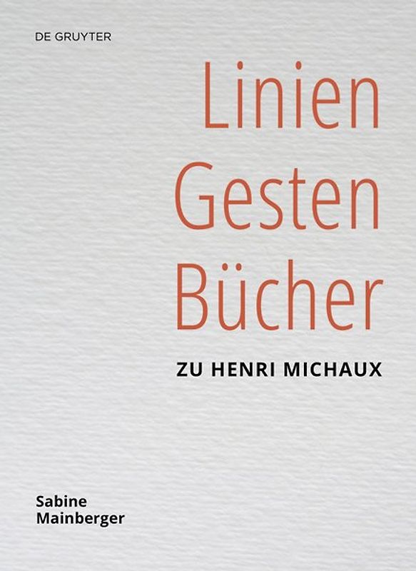 Linien – Gesten – Bücher