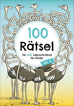100 Rätsel: Der XXL Labyrinth-Block für Kinder ab 4