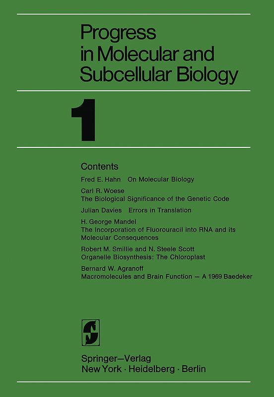 Progress in Molecular and Subcellular Biology