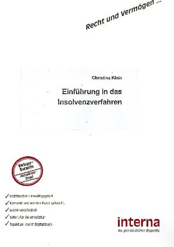 Einführung in das Insolvenzverfahren
