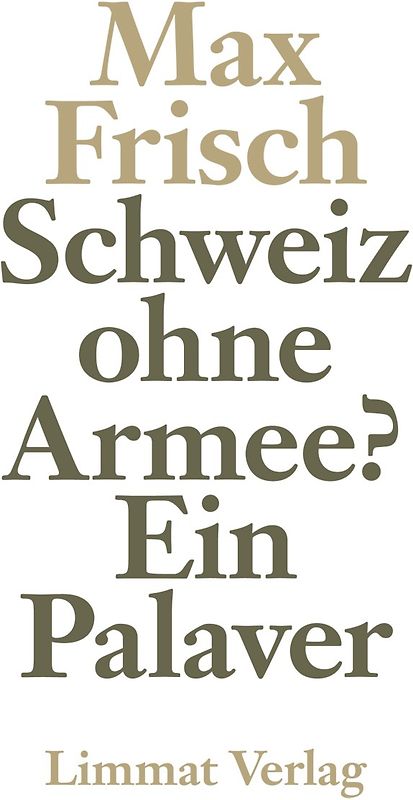 Schweiz ohne Armee?