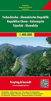 freytag & berndt Straßenkarte Tschechische - Slowakische Republik 1:400.000