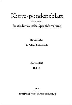 Korrespondenzblatt des Vereins für niederdeutsche Sprachforschung