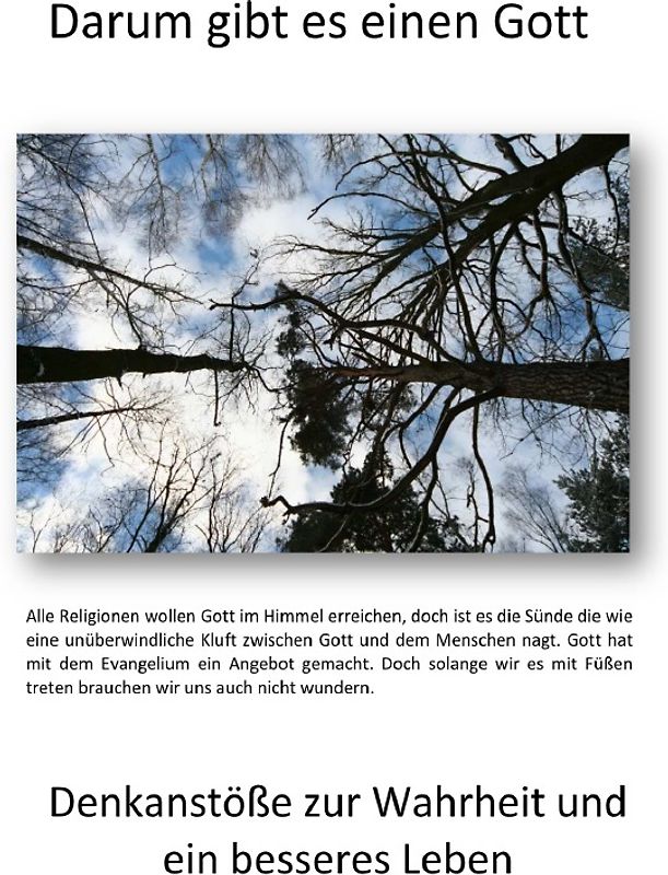 Darum gibt es einen Gott
