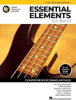 Essential Elements for Band Electric Bass Book 1 with Eei Online Resources Electric Bass Method Songbook and Sheet Music for School Band Students and Teachers Comprehensive Band Method