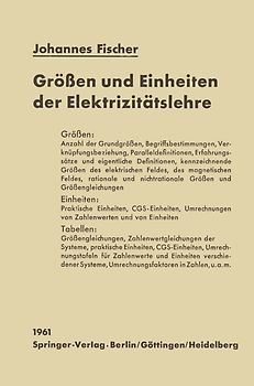 Größen und Einheiten der Elektrizitätslehre