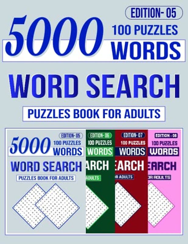 Challenging 2023 Word Search For Adults: Large Print Word Search Puzzle Book for Seniors, Adults & Teens. Themed Word Find Puzzles. Activity Book & Brain Games for Adults