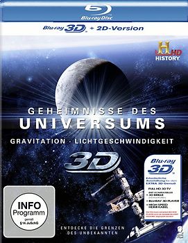 Geheimnisse des Universums: Gravitation - Lichtgeschwindigkeit (History) [3D Blu-ray + 2D Version] 3D Blu-ray Disc