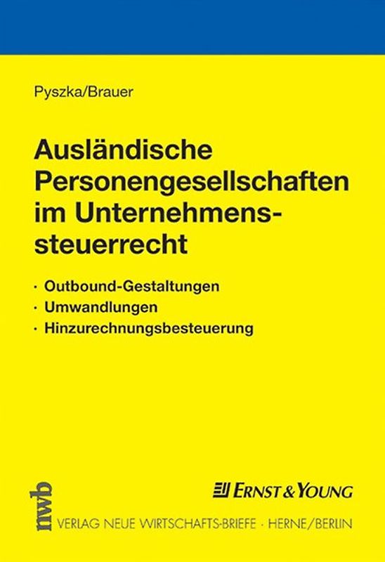 Ausländische Personengesellschaften im Unternehmenssteuerrecht