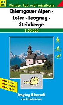 WK 104 Chiemgauer Alpen - Lofer - Leogang - Steinberge, Wanderkarte 1:50.000