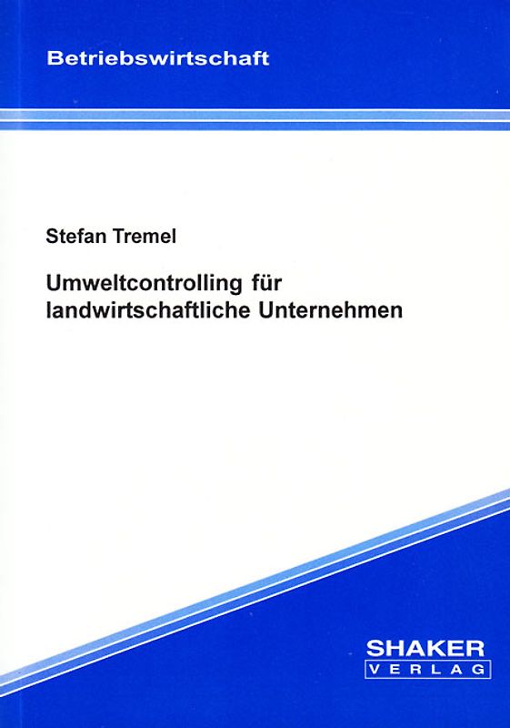 Umweltcontrolling für landwirtschaftliche Unternehmen