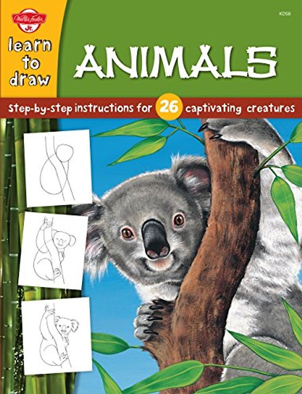 Animals: Step-by-step instructions for 26 captivating creatures (Draw & Color Series)