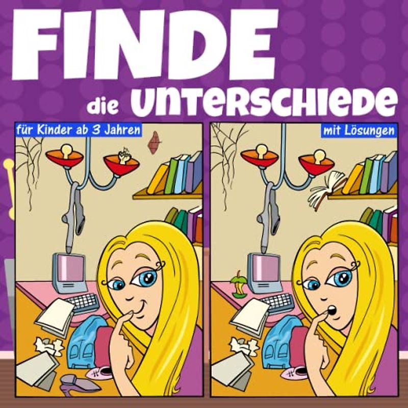 Finde die Unterschiede für Kinder: Fehlersuchbuch mit Lösungen für Kinder ab 3 Jahren | Mein erstes Finde den Fehler Buch