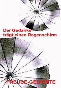 Der Gedanke trägt einen Regenschirm.