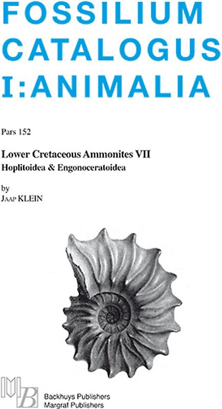Fossilium Catalogus Animalia Pars 152
