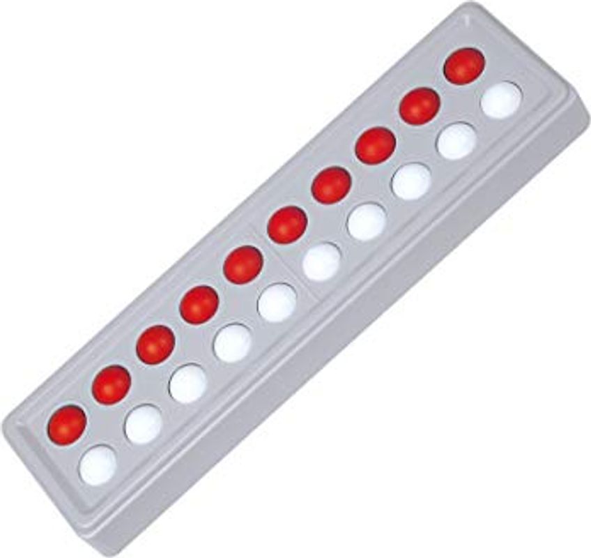 SCHUBI Abaco 20: Modell A 10/10 Kugeln (rot/weiß): Modell A 10/10 Kugeln (rot/weiss) (SCHUBI Abaco 20: Der Zähl- und Rechenrahmen bis 20 mit dem genialen Dreh!)