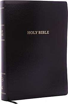 KJV, Reference Bible, Super Giant Print, Leather-Look, Black, Red Letter Edition