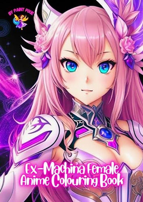 Ex-Machina Female Anime Colouring Book