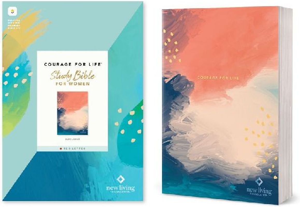 NLT Courage for Life Study Bible for Women, Filament Enabled (Softcover, Red Letter)