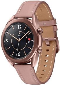 Image of Samsung Galaxy Watch3 41 mm roestvrijstalen behuizing brons met leren polsband brons [Wifi] (Refurbished)