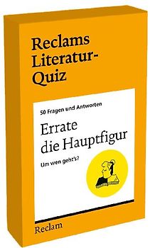 Errate die Hauptfigur. Um wen geht's? 50 Fragen und Antworten für Büchermenschen