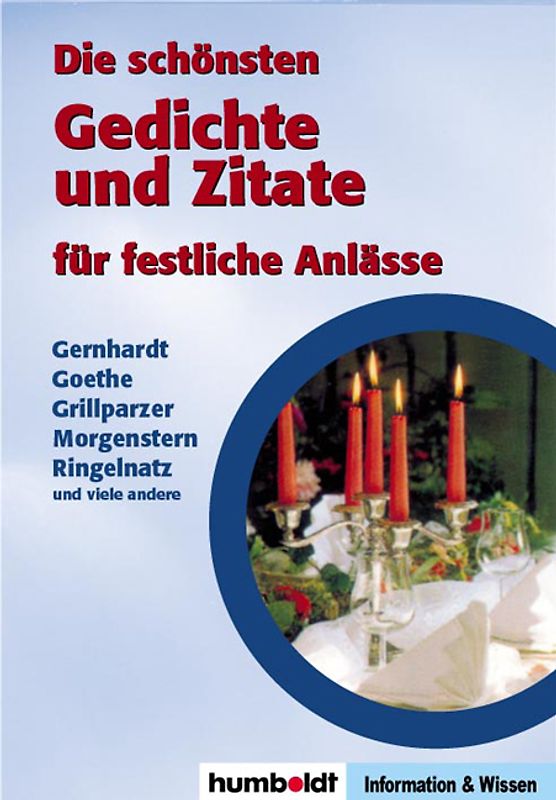 Die schönsten Gedichte und Zitate für festliche Anlässe