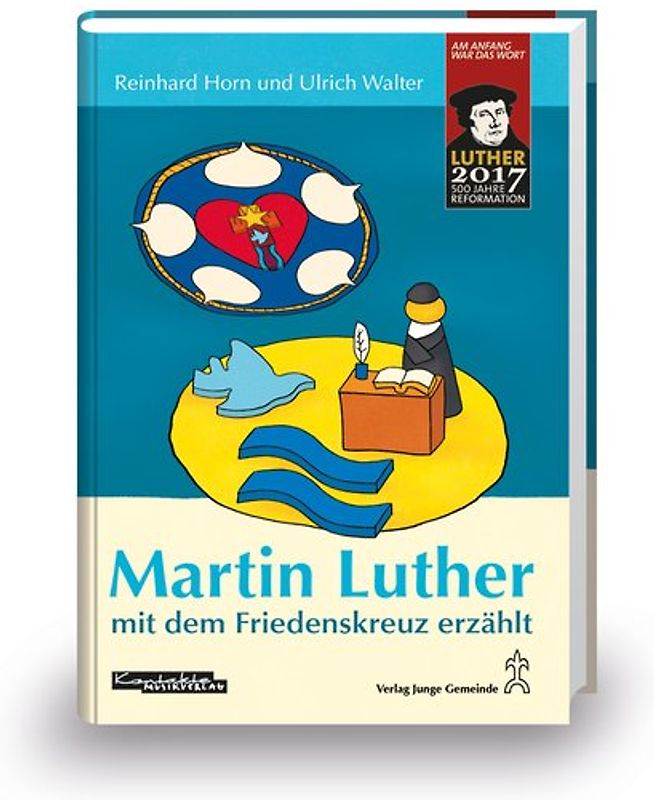Martin Luther mit dem Friedenskreuz erzählt