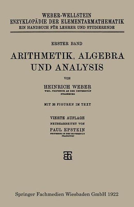 Arithmetik, Algebra und Analysis