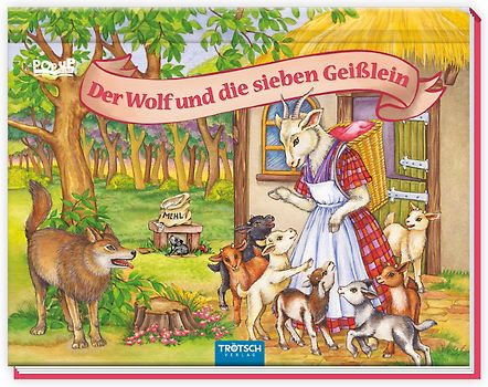 Trötsch Märchenbuch Pop-up-Buch Der Wolf und die sieben Geißlein