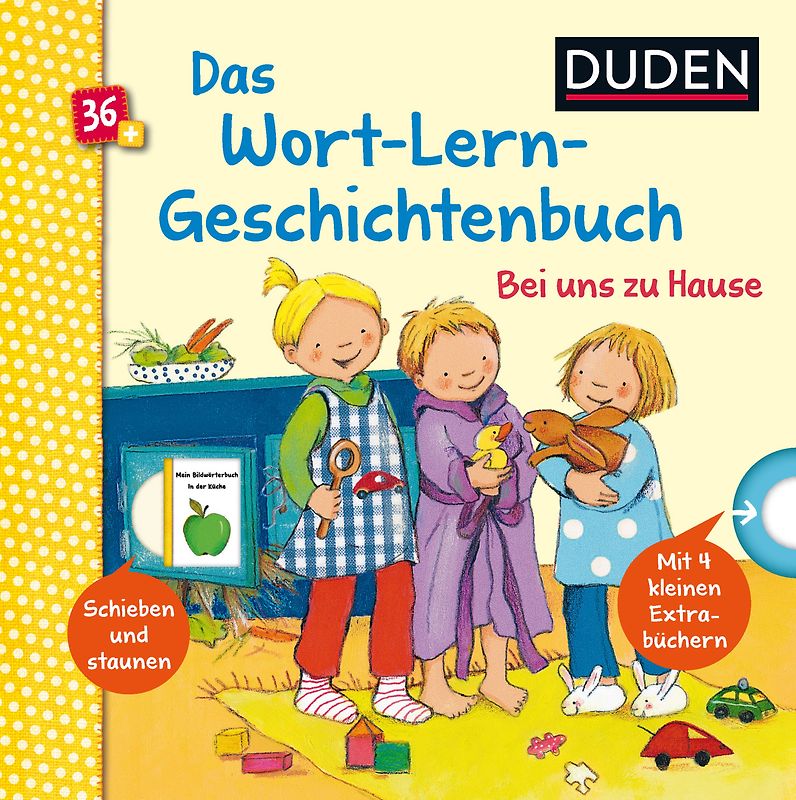 Duden 36+: Mein Wort-Lern-Geschichtenbuch: Bei uns zu Hause