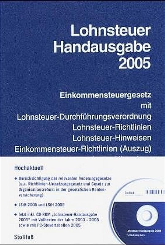 Lohnsteuer-Handausgabe 2005