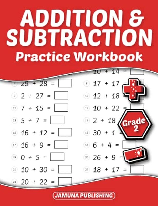 Addition and Subtraction Practice Workbook - Grade 2: 2nd-Grade Math Practice Workbook for Kids Ages 7-8 Years Old: With 1536 Problems, Exercises, and Answer Key