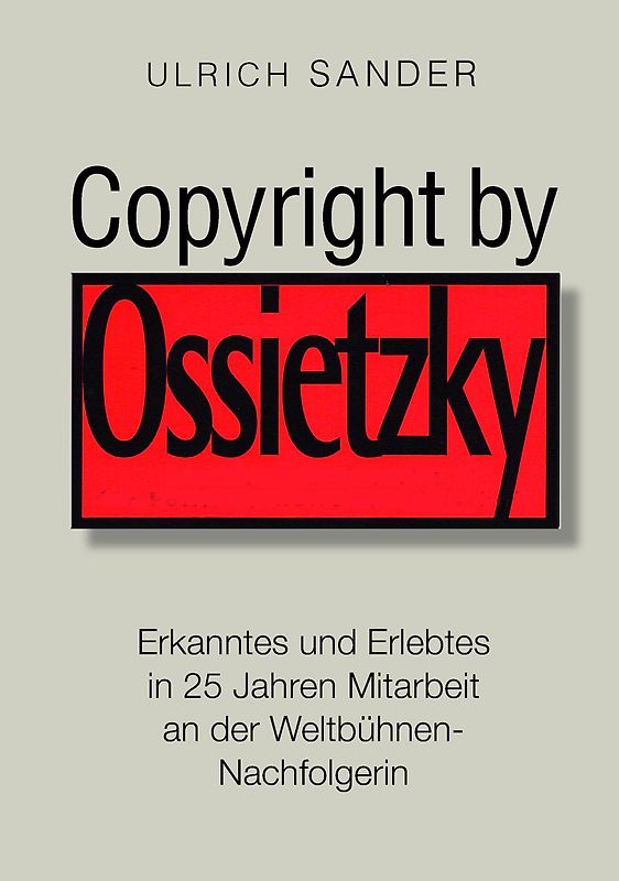 Copyright by Ossietzky
